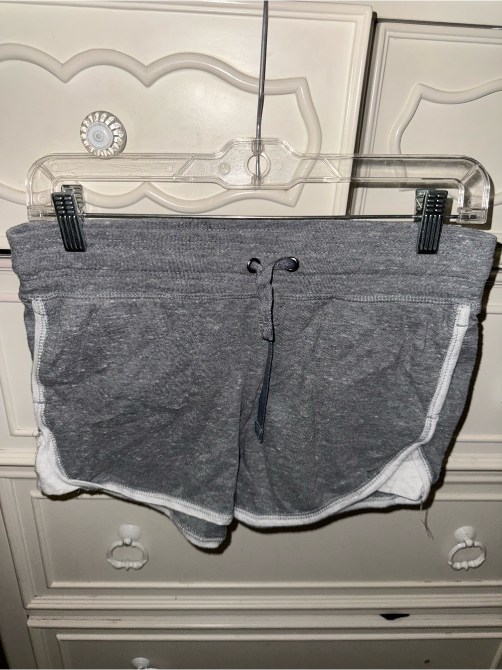 Women's Gray Drawstring Lounge Shorts